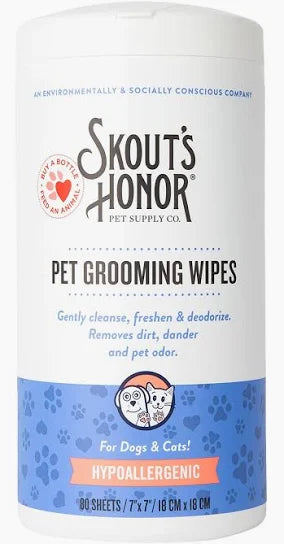 Skout's Grooming Wipes for cats & dogs