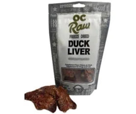 OC Raw Duck Liver Freeze-Dried Treats, 4-oz
