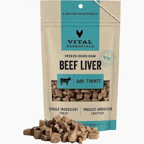 Vital Essentials Beef Liver Dog Treats