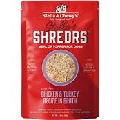 Stella & Chewy Shreds Turkey Pouch Dog Food