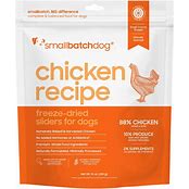 Small Batch Dog Freeze Dried Chicken Sliders: 14 oz