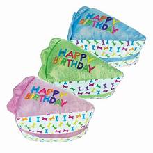 Birthday Cake Slice Dog Toy
